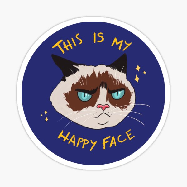 This is my happy face Pegatina