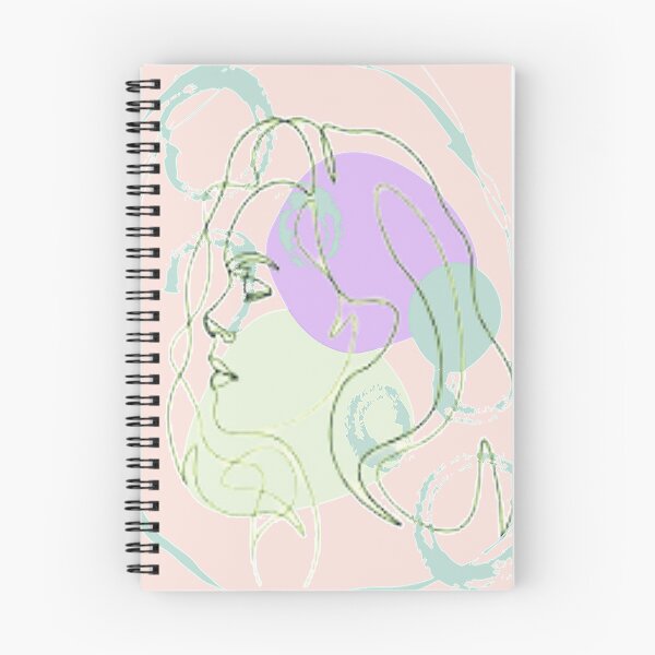 Item preview, Minimalist Linear Abstract Feminine Face, nr 2,graphic psychedelic abstract art, trippy graphic psychedelic arte abstracto designed and sold by Adri Barnard.