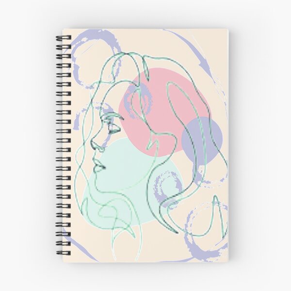 Item preview,  Minimalist Linear Abstract Feminine Face, nr 3,graphic psychedelic abstract art, trippy graphic psychedelic arte abstracto designed and sold by Adri Barnard.
