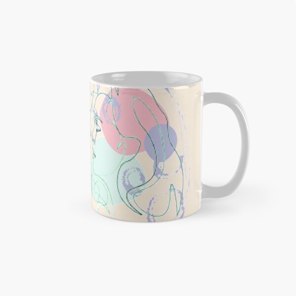 Item preview,  Minimalist Linear Abstract Feminine Face, nr 3,graphic psychedelic abstract art, trippy graphic psychedelic arte abstracto designed and sold by Adri Barnard.