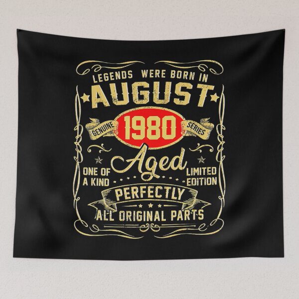 Item preview, Legends Were Born In August 1980 41th Birthday Gifts designed and sold by BegayStore.