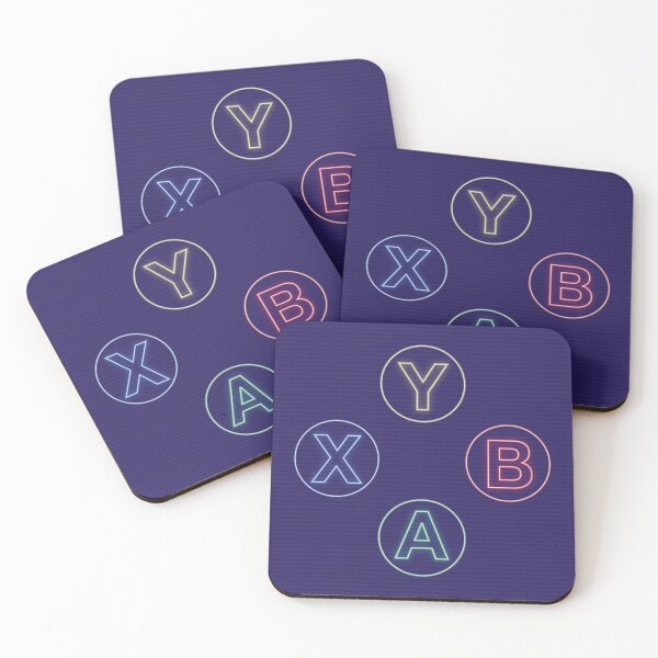 Item preview, Buttons Synthwave Retro Neon X Game Controller Pad Box designed and sold by artandroam.