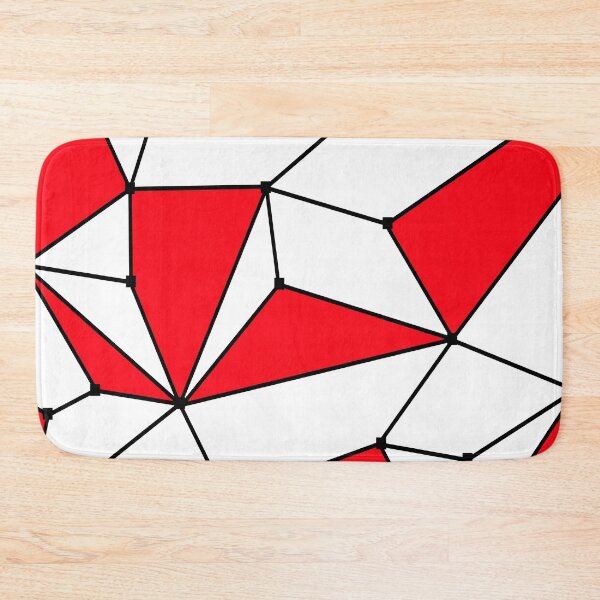 Item preview, Abstract geometric pattern - red, black and white. designed and sold by K.S ART.