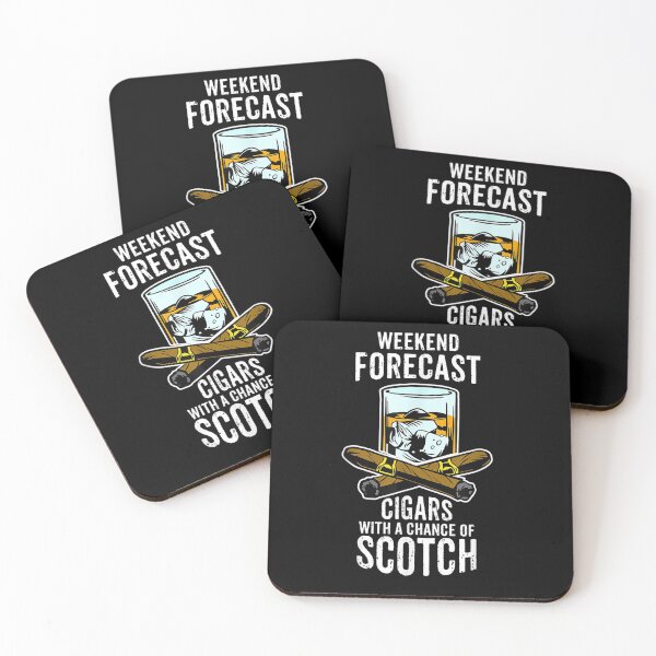 Item preview, Mens Weekend Forecast Cigars With A Chance Of Scotch  designed and sold by laurader.