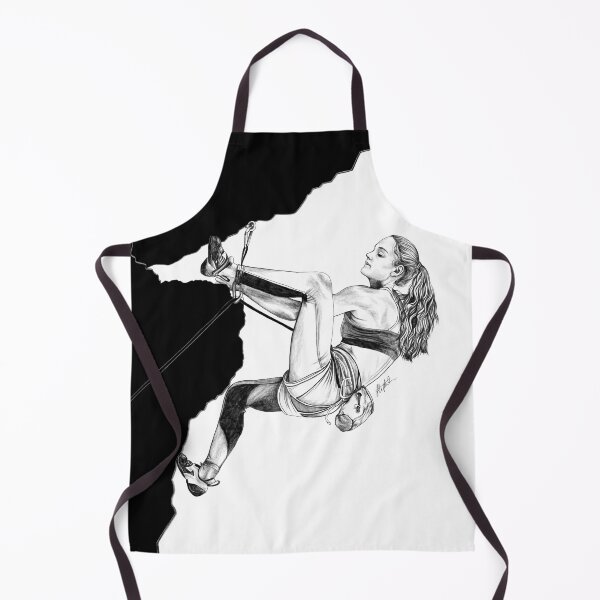 Item preview, Trad Climber digital drawing in black and white designed and sold by StephCarrDesign.
