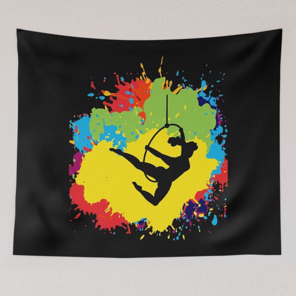Item preview, Aerial Hoop Lyra Circus Acrobatics Watercolour designed and sold by CuteDesigns1.
