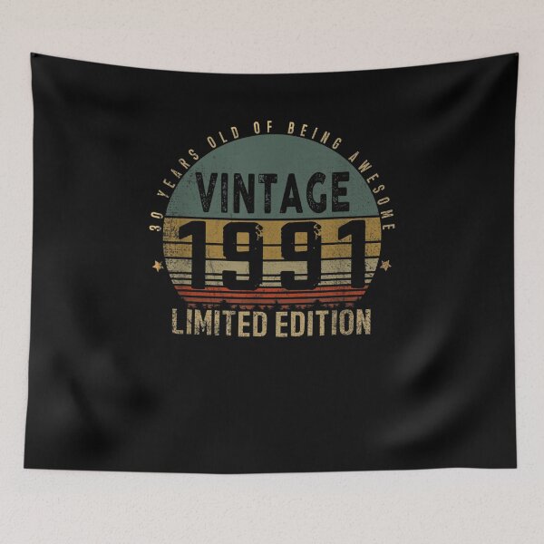 Item preview, 30th Birthday 30 Years Old Vintage 1991 Born In 1991  designed and sold by jerrie9.