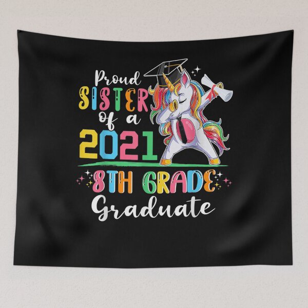 Item preview, Orgullosa hermana de un octavo graduado de último año de 2021 designed and sold by laurader.