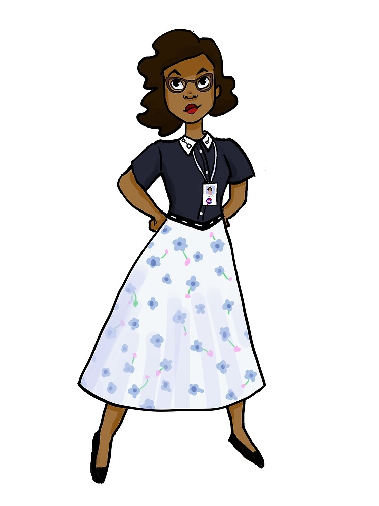 "Katherine Johnson Doodle" Art Print by spaceguad Redbubble
