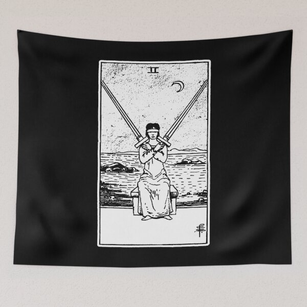 Item preview, Two of Swords - II of Swords - Tarot Card - Major Arcana - fortune telling - occult designed and sold by createdezign.