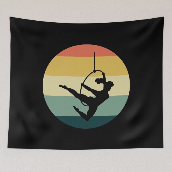Item preview, Aerial Hoop Lyra Circus Acrobatics Vintage Retro designed and sold by CuteDesigns1.