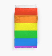 Simple Gay Pride Flag Duvet Cover