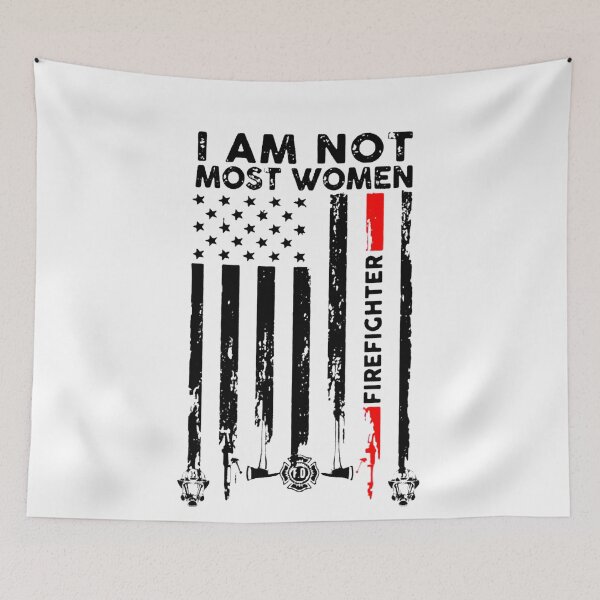 Item preview, V_e_t_e_r_a_n American Flag I Am Not Most Women Firefighter shirt ruler, t shirt alignment tool, dad gift, t shirt mockup designed and sold by MelaineBalderas.