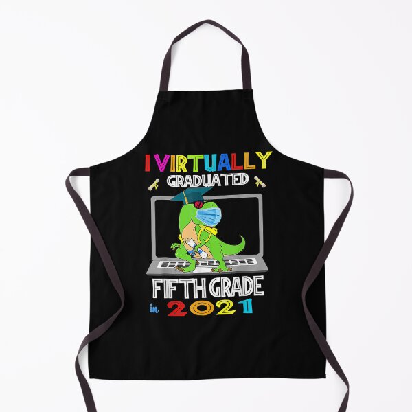 Item preview, I Virtually Graduated 5th Grade Graduation Virtual T Rex  designed and sold by jerrie9.