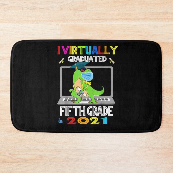 Item preview, I Virtually Graduated 5th Grade Graduation Virtual T Rex  designed and sold by jerrie9.