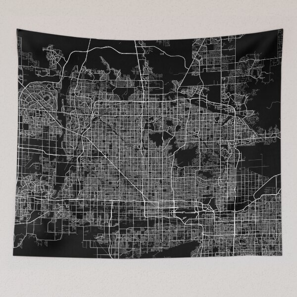 Item preview, Phoenix City Map of Arizona, USA - Full Moon designed and sold by deMAP.