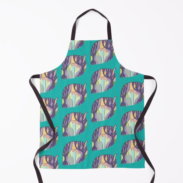 Item preview, Forest Waterfall - Teal Leaf Cutout designed and sold by rooandjoo.