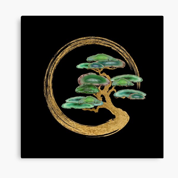 Zen Enzo Geode Bonsai Tree Canvas Print