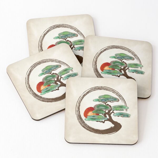 Item preview, Zen Enzo Geode Bonsai Tree on canvas designed and sold by k9printart.