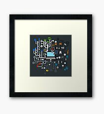 Music the computer Framed Print