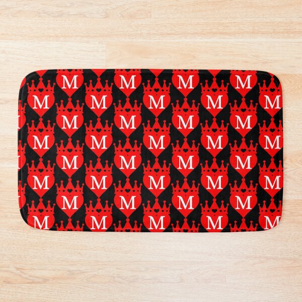 Item preview, king or queen crowned red heart with letter M designed and sold by ronaldsonou.