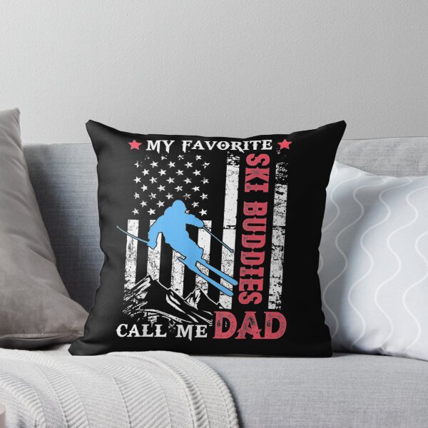 Item preview, Mens My Favorite Ski Buddies Call Me Dad Usa Flag Father's Day  designed and sold by laurader.