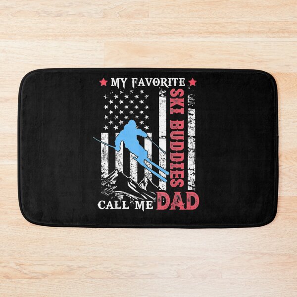 Item preview, Mens My Favorite Ski Buddies Call Me Dad Usa Flag Father's Day  designed and sold by laurader.