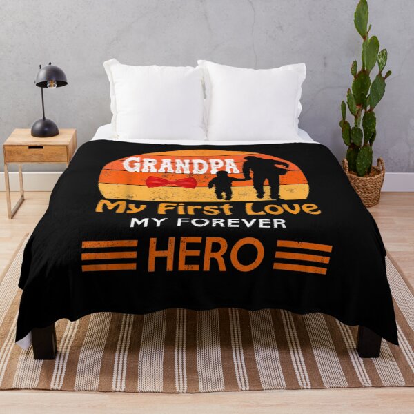 Item preview, Mens Grandpa My First Love My Forever Hero Funny Grandpa Father  designed and sold by jerrie9.