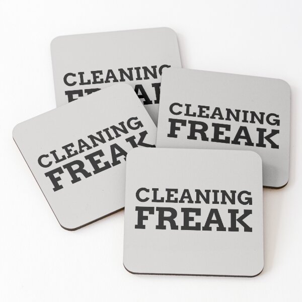 Cleaning Freak Coasters (Set of 4)