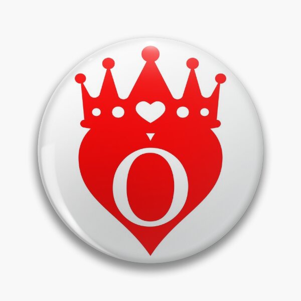 Item preview, crowned red heart with letter O designed and sold by ronaldsonou.