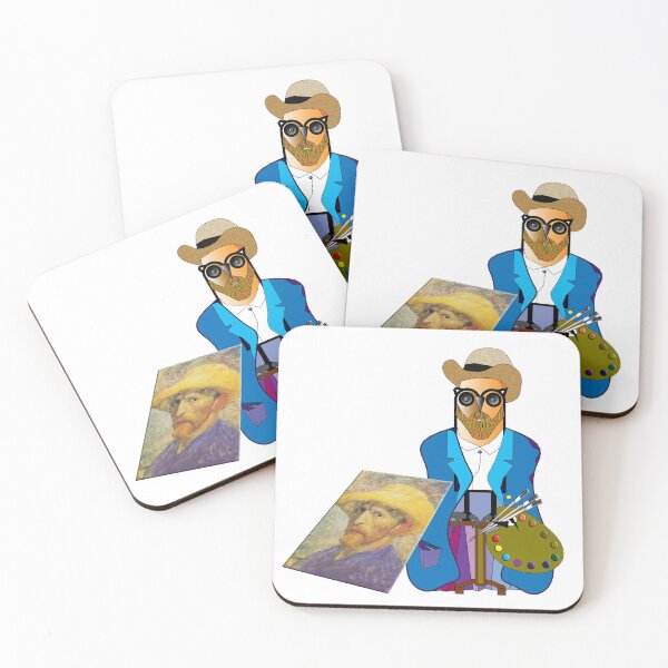Item preview, Owl as an artist (Van Gogh, Vincent 1853-1890 Dutch painter) Puzzling? Art, Decorative, Kind, Digital, Colorful, designed and sold by Paszkan.