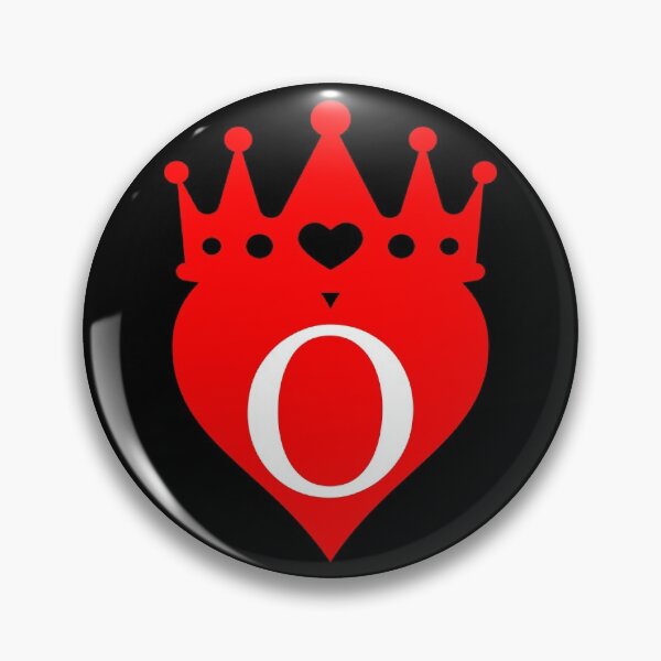 Item preview, king or queen crowned red heart with letter O designed and sold by ronaldsonou.