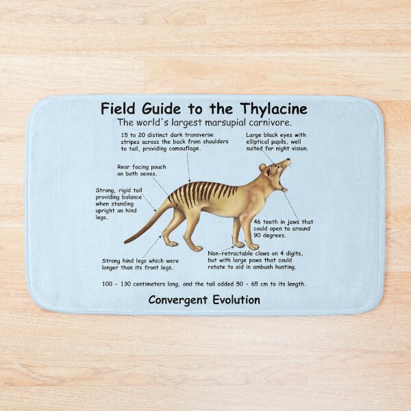 Item preview,  A Field Guide to the Thylacine - print writing designed and sold by Kestrelle.