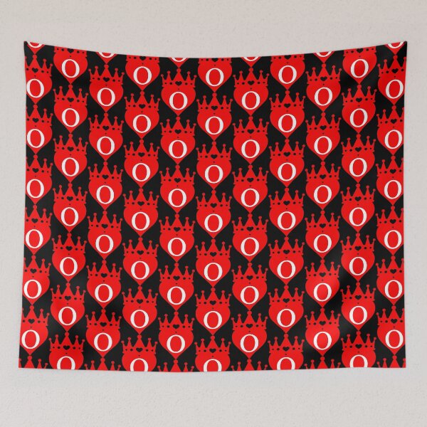 Item preview, king or queen crowned red heart with letter O designed and sold by ronaldsonou.