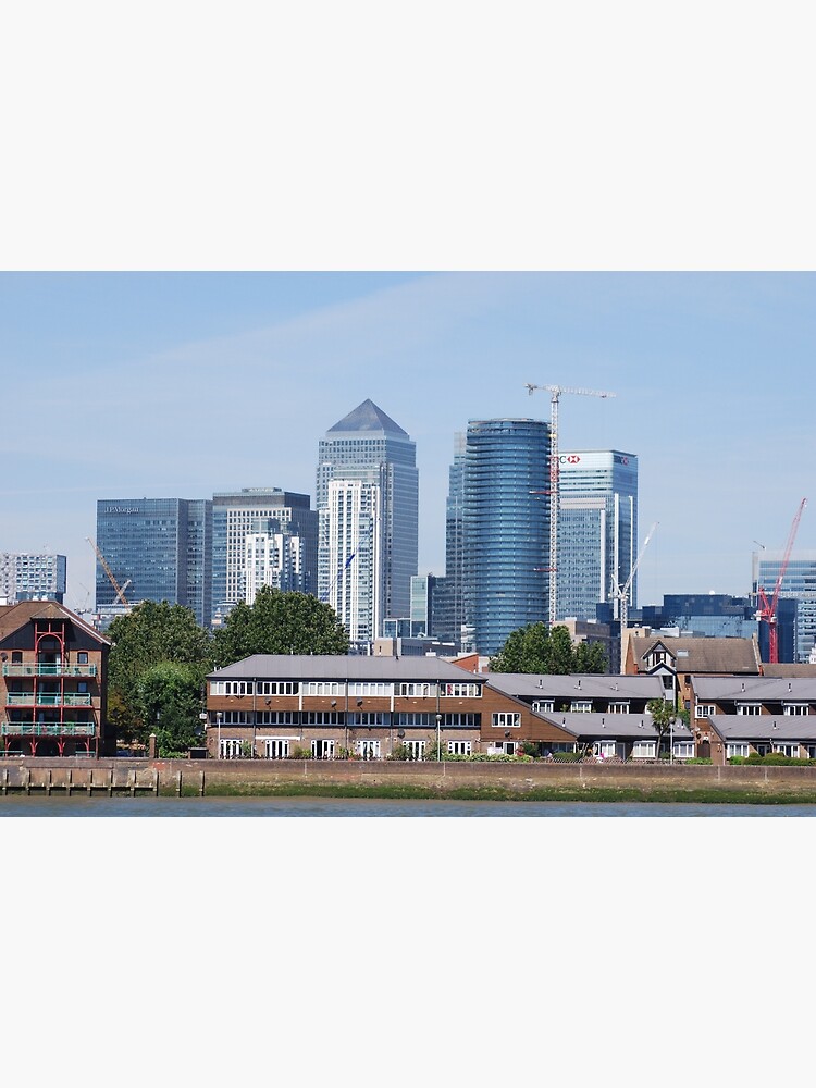 Thumbnail 3 of 3, Poster, Canary Wharf Skyline - view from Greenwich designed and sold by santoshputhran.