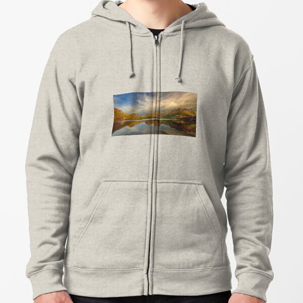 Afternoon light, Dove Lake Zipped Hoodie