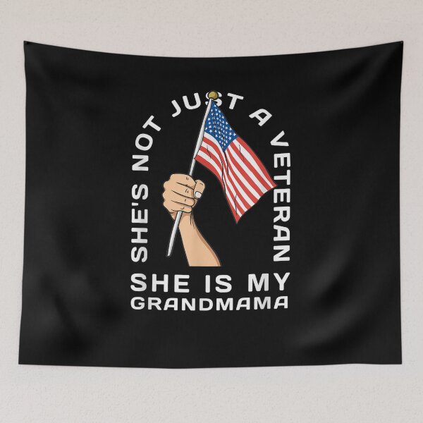 Item preview, He's Not Just A Veteran He's My Grandmama Veterans Day  designed and sold by jerrie9.