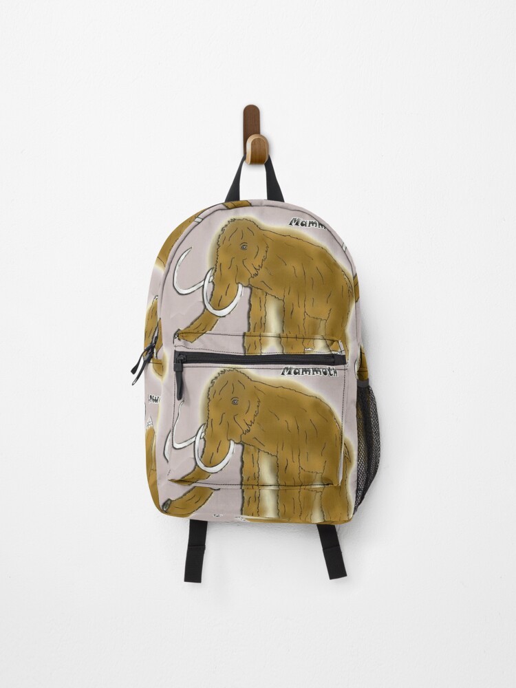 Mammoth Ice Age Pattern Print Backpack