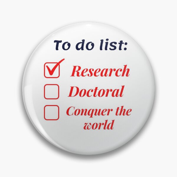 Item preview, Research scholar researcher - doctorate phd themed gifts (red) designed and sold by RebelliousRosee.
