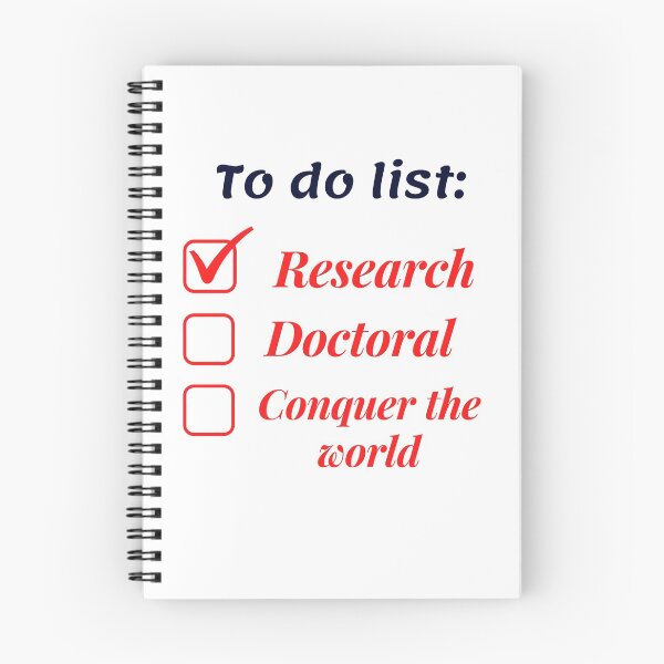 Item preview, Research scholar researcher - doctorate phd themed gifts (red) designed and sold by RebelliousRosee.