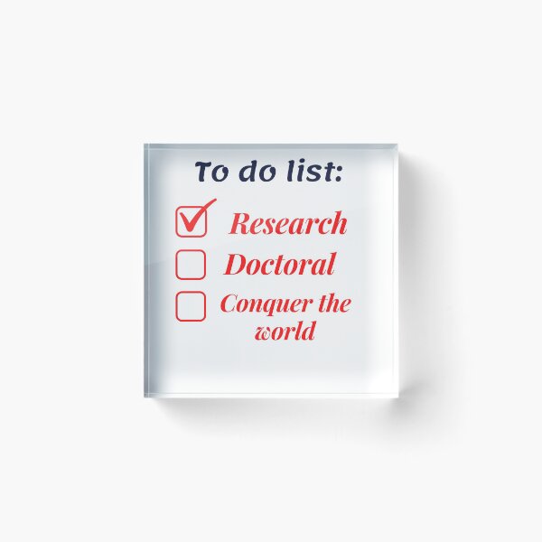 Item preview, Research scholar researcher - doctorate phd themed gifts (red) designed and sold by RebelliousRosee.
