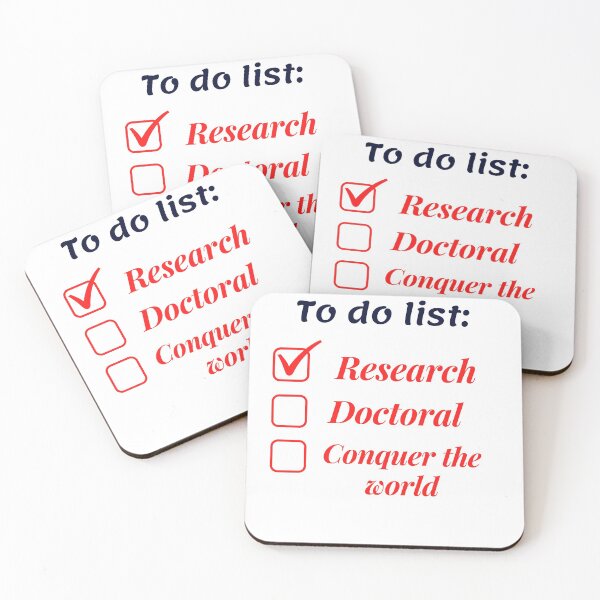 Item preview, Research scholar researcher - doctorate phd themed gifts (red) designed and sold by RebelliousRosee.