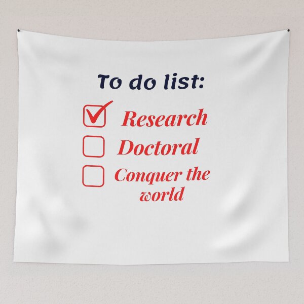 Item preview, Research scholar researcher - doctorate phd themed gifts (red) designed and sold by RebelliousRosee.