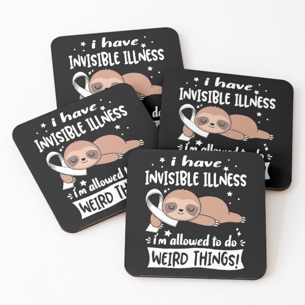 Item preview, Invisible Illness Awareness Funny I have Invisible Illness i'm allowed to do Weird Things! designed and sold by JanetShop809.