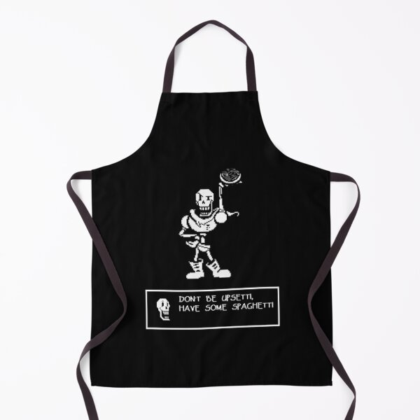 Undertale Game - Papyrus Art Don't Be Upsetti, Have Some Spaghetti Apron