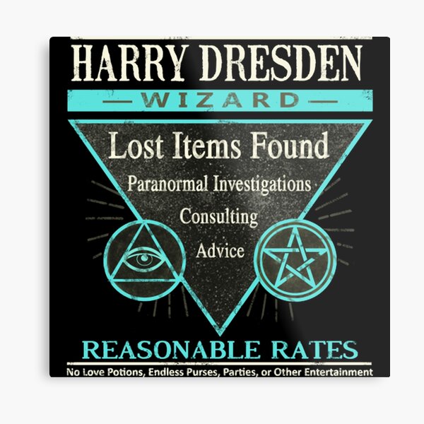 Harry Dresden - Wizard - Reasonable Rates Shirt Metal Print