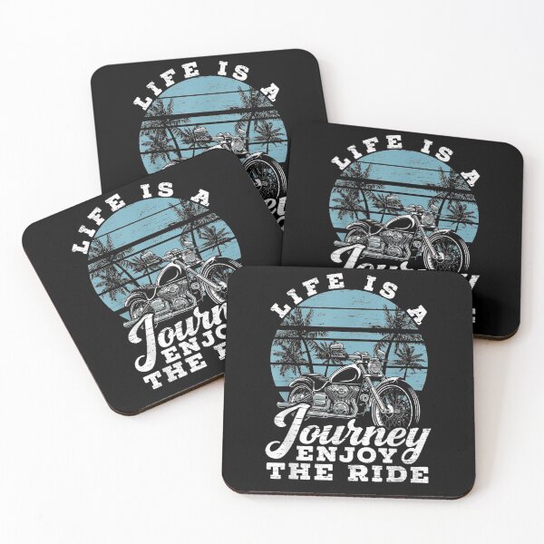 Item preview, Mens Life Is A Journey Enjoy The Ride Biker Motorcycle  designed and sold by laurader.