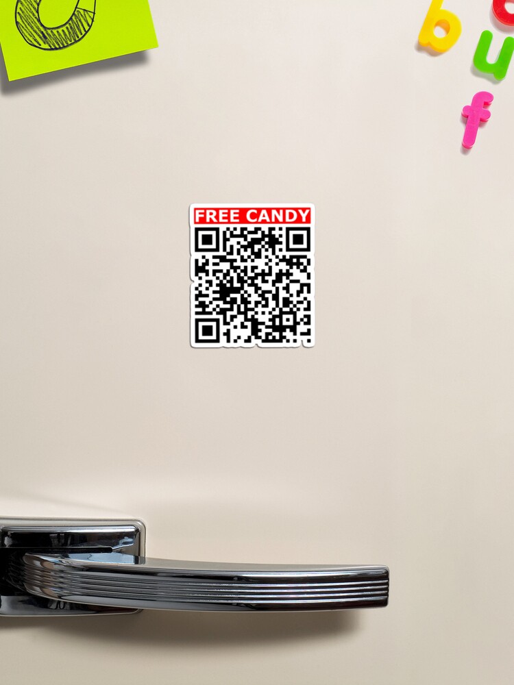 Rick roll - Free Candy  video never gonna give you up QR code |  Sticker