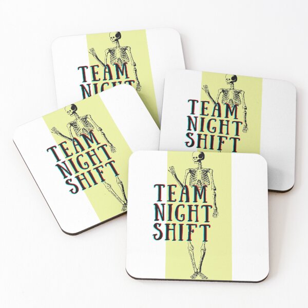 Item preview, team night shift, night duty | sarcastic design for night employees designed and sold by syeda noon.