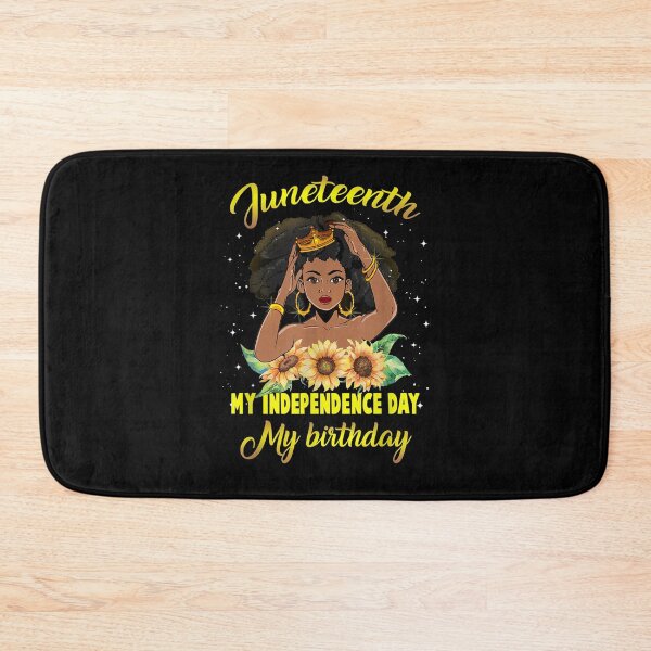 Item preview, June Nth My Independence Day My Birthday Black Queen Girls  designed and sold by laurader.